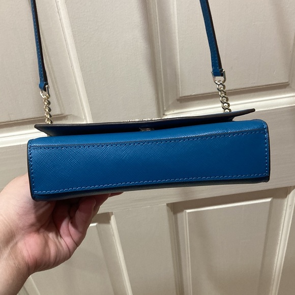 Kate Spade Staci Dark Peacock Blue Crossbody Purse Bag - Picture 13 of 16